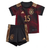 Dětský Fotbalový dres Německo Niklas Sule #15 MS 2022 Venkovní Krátký Rukáv (+ trenýrky)